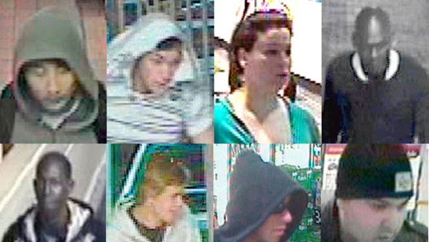 The images released by detectives hoping to solve a series of robberies around Sydney