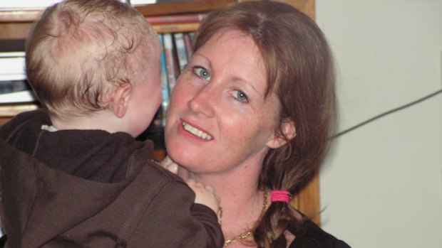 Cindy Crossthwaite, with her son Jonas, a month before she was found brutally murdered in the hall of her South Melton home.