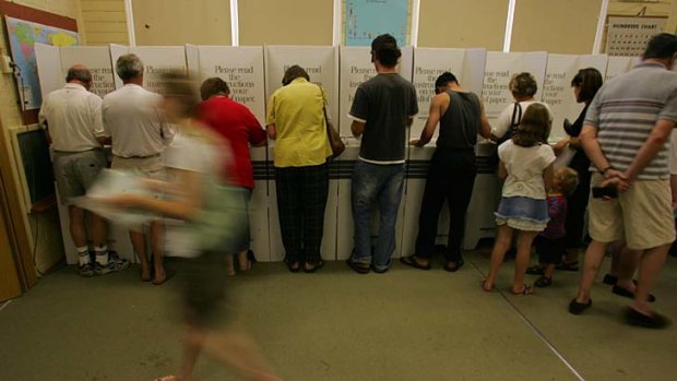 Not for all: The government says voting in person can be difficult.