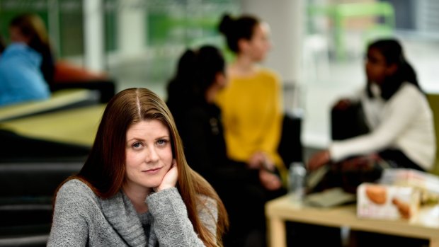 End Rape on Campus's Sharna Bremner at the University of Adelaide.