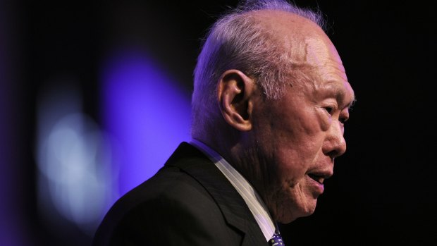 Former Singapore prime minister Lee Kuan Yew in 2011.
