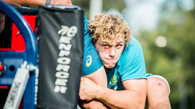 Injury concern: Ned Hanigan was a casualty of  the Waratahs' trial.