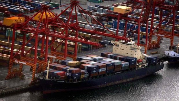Private deal: Port Botany, Australia's second biggest container port.