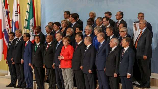 Keeping their distance. Donald Trump, Xi Jinping and Vladimir Putin kept each other at arms length at the G20 meeting
