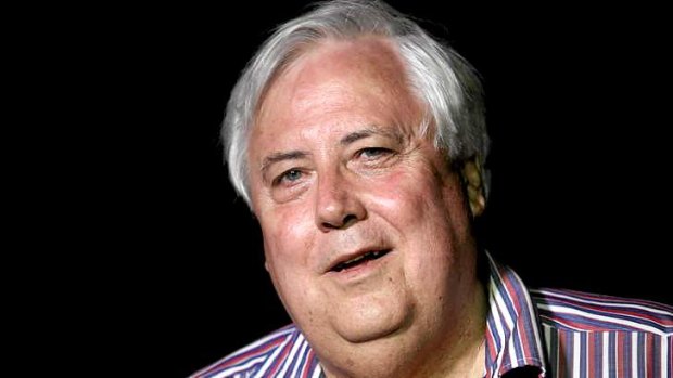 Not paying out: Clive Palmer.
