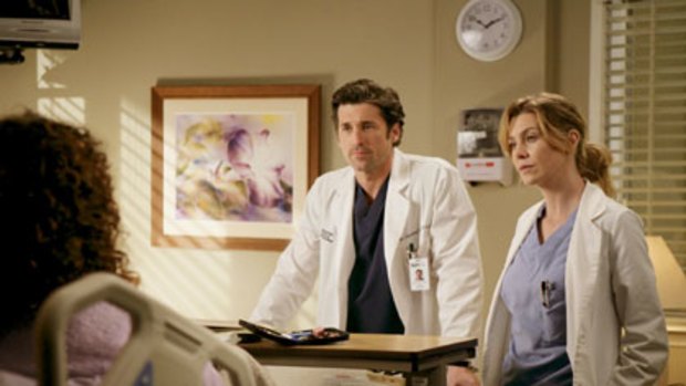 A scene from Grey's Anatomy.