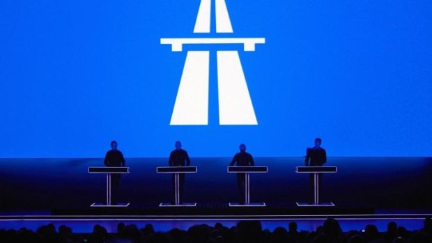 Kraftwerk performing live.