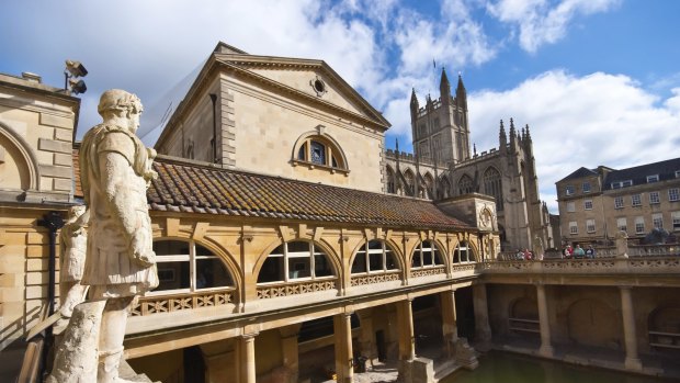 Bath's famed Roman baths were built over 2000 years ago.