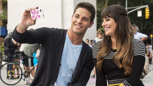 Local lad Dean Geyer as Brody with Lea Michele's Rachel in the fourth season of <i>Glee</i>, the series that focuses on a bunch of oddball misfits.