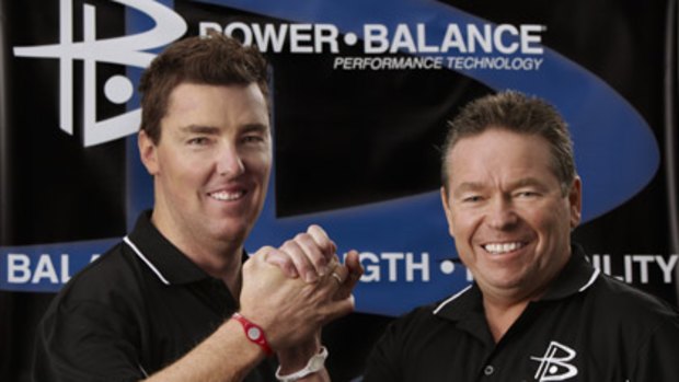 Power Balance Australasian importers Sean Condon (left) and Tom O'Dowd.