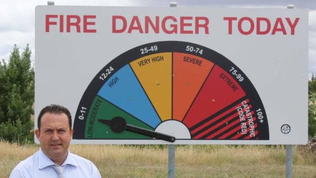 Fire Warnings: Rural Fire Service Chief Officer Andrew Stark.