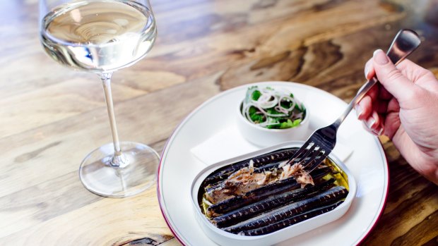 Top-class tinned fish (such as garfish) can be paired with wine in-house or taken home from Comptoir wine bar in Collingwood.
