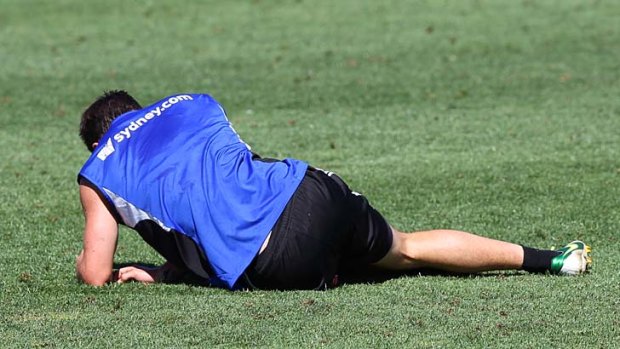 World of pain ... Sydney FC players were left exhausted after their first training session with strength and conditioning coach Anthony Crea.