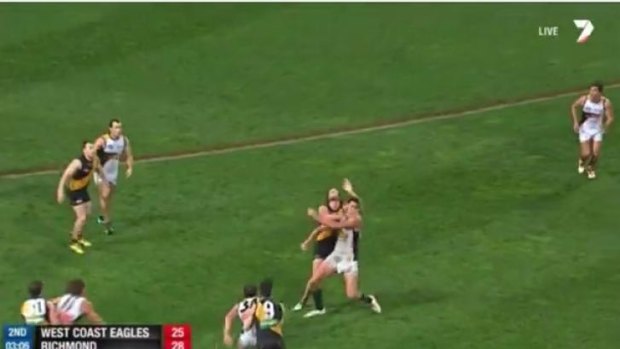 Vickery was reported for this incident.