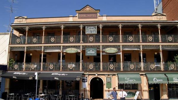 The people's pub ... the refurbished Royal Hotel in Bathurst is home to the Royal Apartments.