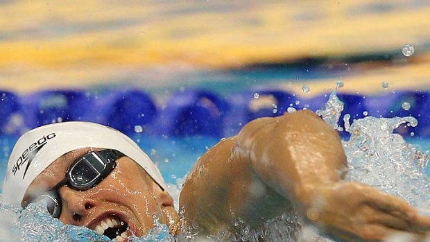 Libby Trickett has swum her fastest time in the 100 metres freestyle since announcing her comeback in 2010.