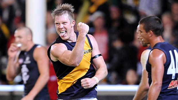 Tiger of bold: Richmond’s Coleman medallist Jack Riewoldt might have been drafted by St Kilda.