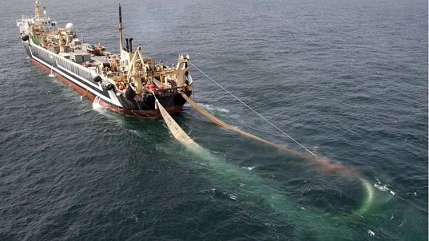 The super trawler is currently docked at Port Lincoln in South Australia and was poised to start fishing within days.