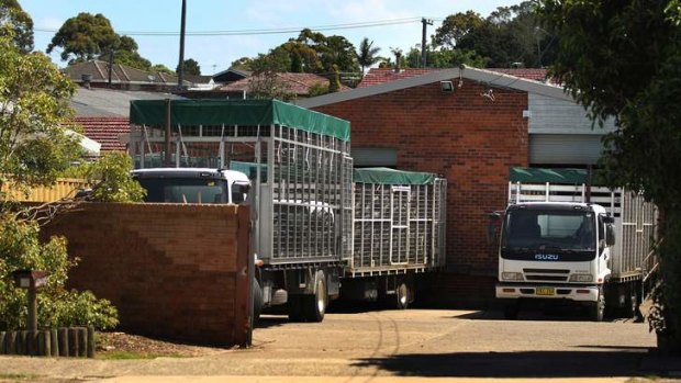 Too close: A tyre business next door to Mater Dei primary school.