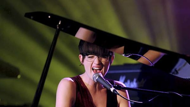 Megan Washington performing at the APRA Awards this year.