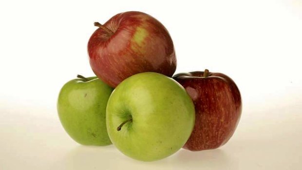 Losing their crunch: apples.
