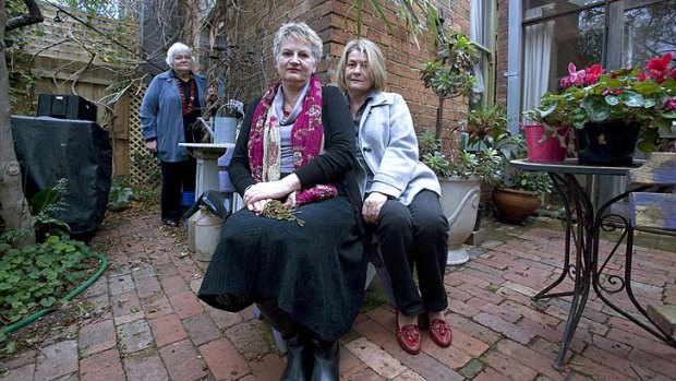 Consultant Helen Last (centre) with abuse survivors Catherine Arthur and Noreen Wood.