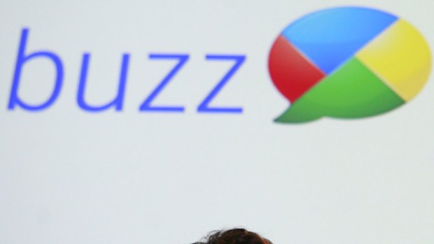 Google co-founder Sergey Brin participates in a panel discussion about Google "Buzz".