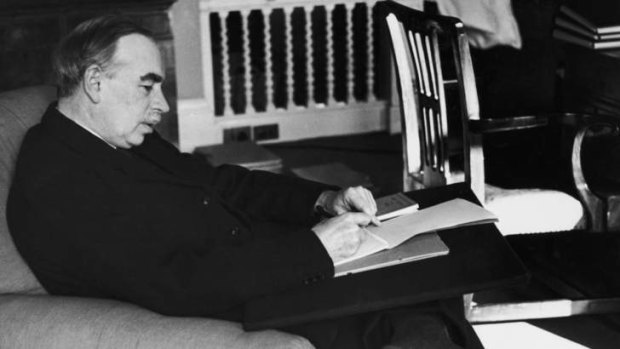 British economist John Maynard Keynes in his study in Bloomsbury in 1940.
