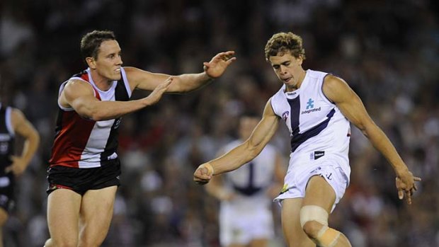 Fremantle's Stephen Hill is one of the Dockers who can tear a game apart in a quarter.