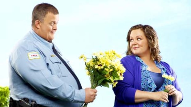 Billy Gardell and Melissa McCarthy in Mike and Molly.