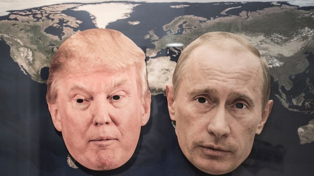 Donald Trump is enjoying a political bromance with Russian President Vladimir Putin. Digitally altered image.