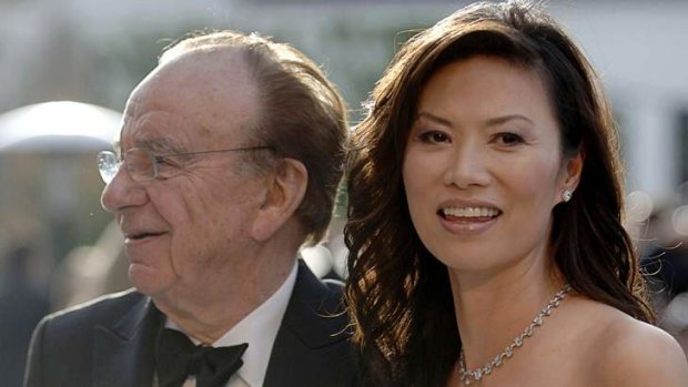Rupert Murdoch with then-wife Wendi Deng.