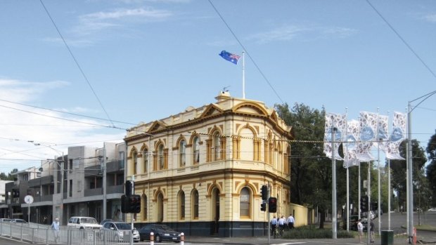 The original Melbourne Savings Bank premises at 208 Elgin Street, Carlton.