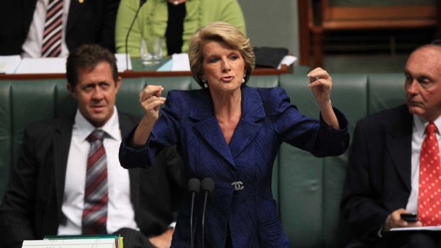 Deputy Opposition leader Julie Bishop - the other Bishop - moves to suspend standing orders.