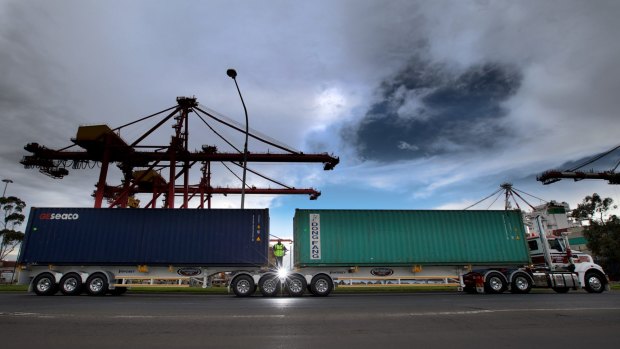 Thirty-metre B-Double trucks will be banned from the West Gate Bridge on November 1. 