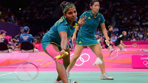 Leanne Choo, right, and Renuga Veeran were put through to the quarter-finals.