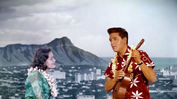 Elvis in Blue Hawaii.