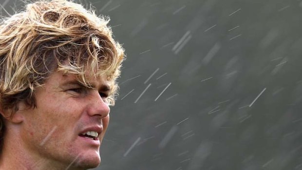 In the cold ... Berrick Barnes has been struggling with flu-like symptoms.