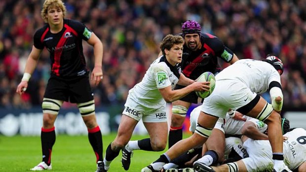 Luke Burgess in action for Toulouse in the Heineken Cup last year.