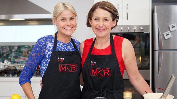 Wait for the dessert ... Anna and mother Cathy have stepped up as contenders for the <i>MKR</i> crown.
