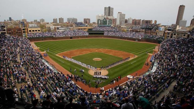 Wrigley Field in Chicago, home of the Cubs.