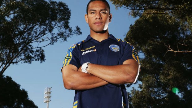 Happy: Will Hopoate will debut for the Eels in Auckland.