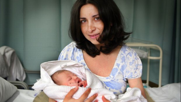 Claudia Evans with baby Kiara.