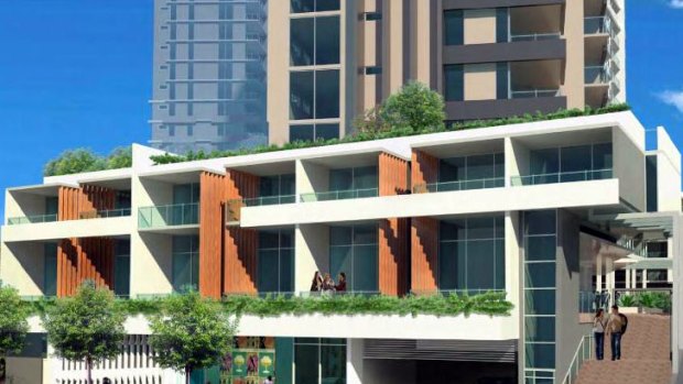 A development proposed for Woolloongabba by the owner of the Chalk Hotel.