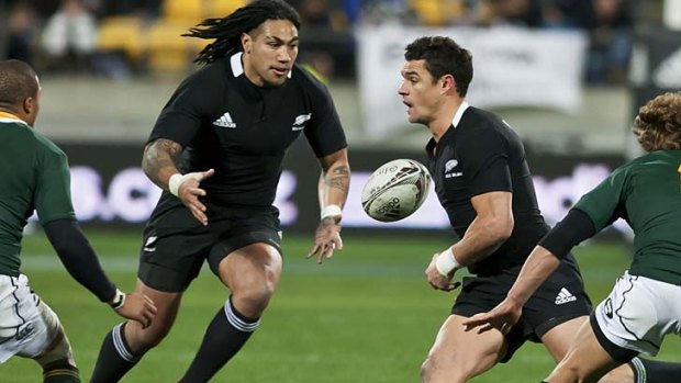 Heavy hitters ... Dan Carter (R) and Ma'a Nonu will be out to make a statement against the Wallabies.