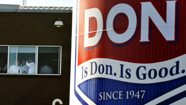 The slogan on the Don factory at Altona had an ironic ring to it yesterday. RIGHT: Spotswood grandmother Rada Glisic, who has worked at Don for 26 years. PICTURES: JASON SOUTH