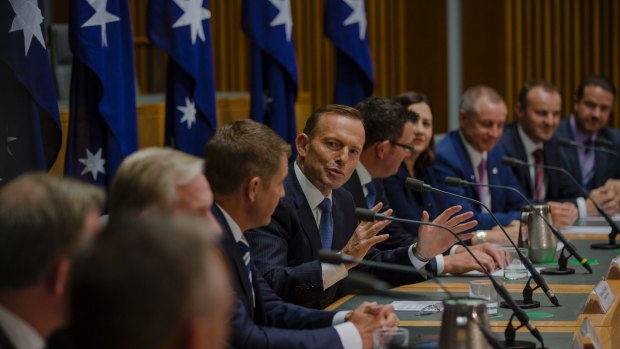 Come together: Prime Minister Tony Abbott told premiers they faced a rare opportunity.