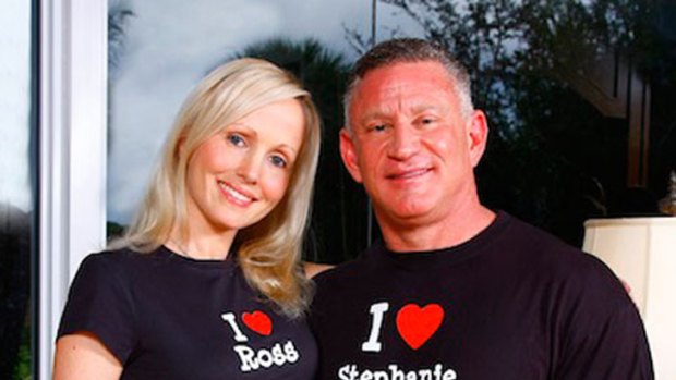 Ross Mandell with his wife in happier times, pictured on his website.