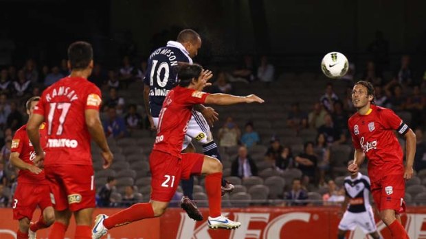 In vain &#8230; Archie Thompson's goal was not enough for Melbourne.