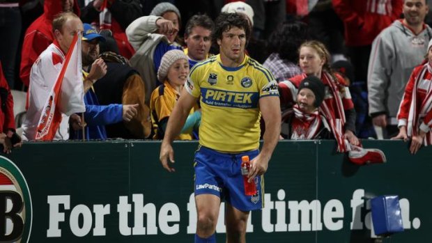 Big influence ... Nathan Hindmarsh admits that he owes a lot to Brian Smith.